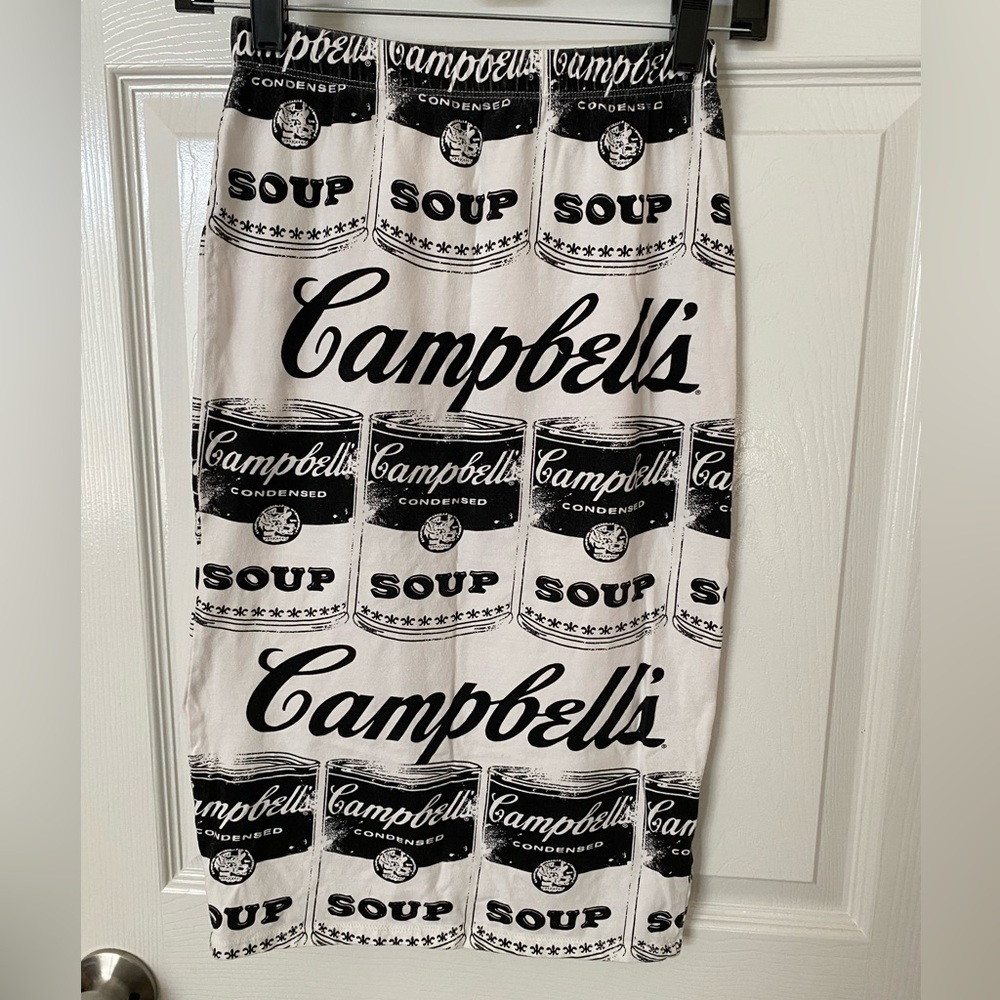 Campbell’s Soup Graphic Skirt Vintage 2013